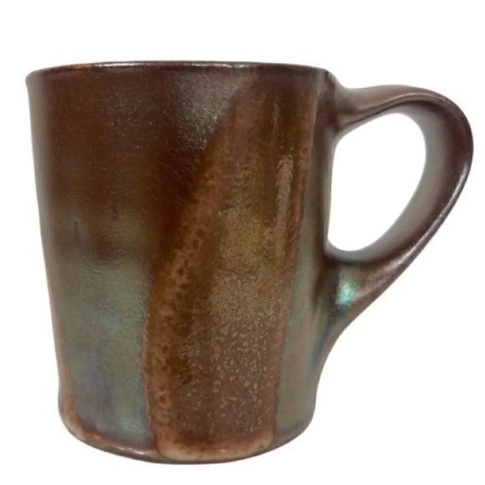 Studio Art Coffee Mug by Bruce Gholson of Bulldog Pottery Seagrove NC 12 ounces - Picture 1 of 13